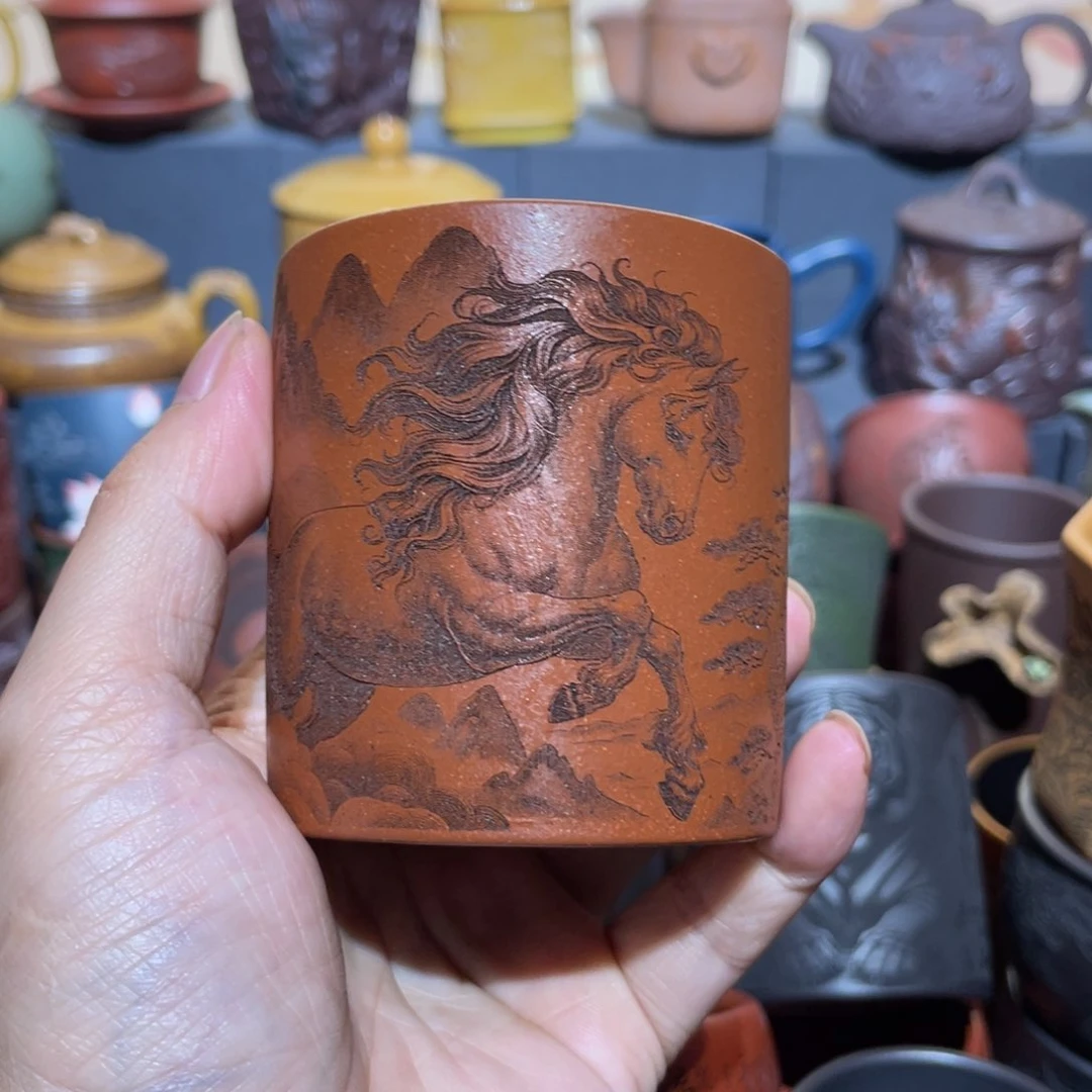 原矿紫砂手工主人杯