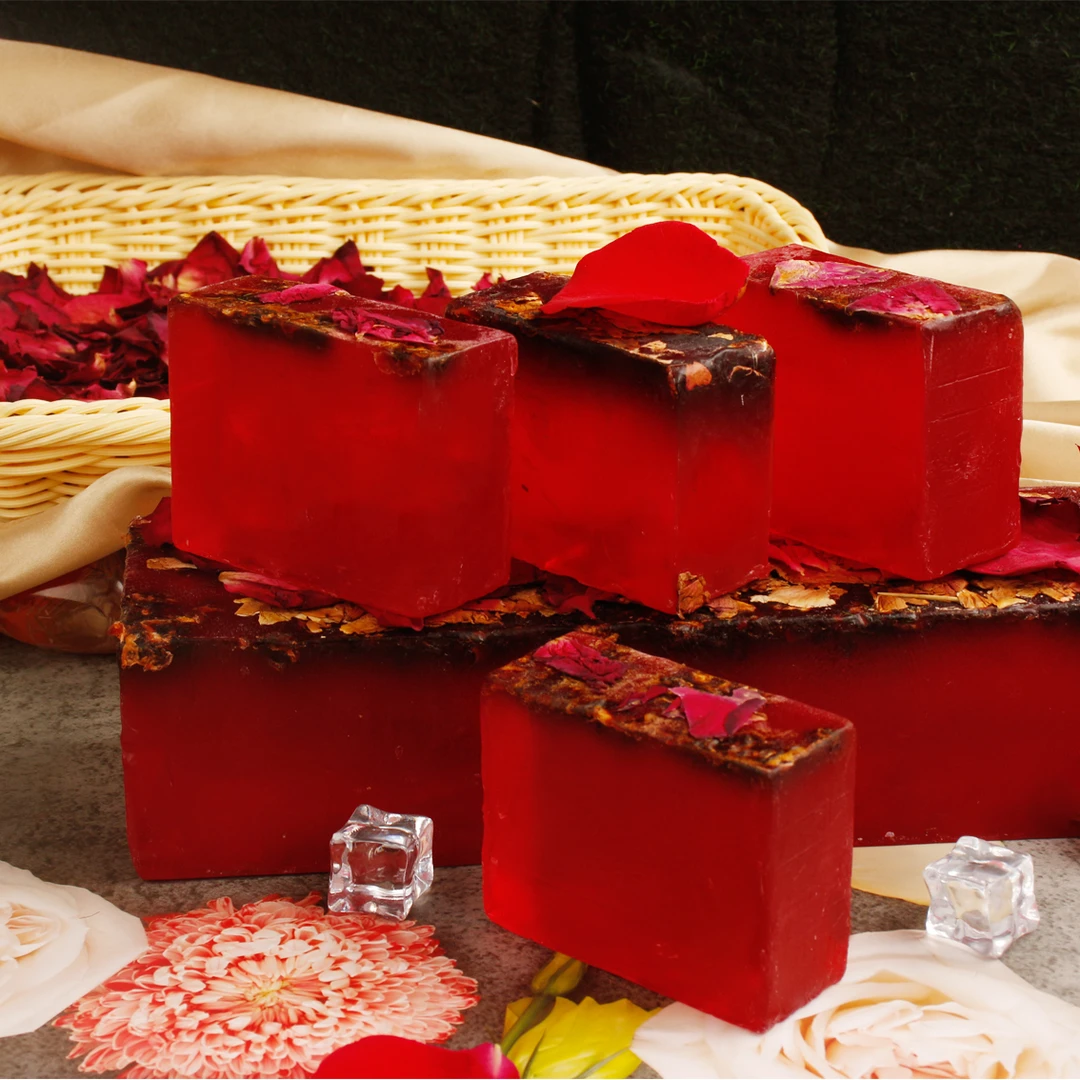 【林蝶】云南玫瑰精油皂200克*6盒+6个起泡网