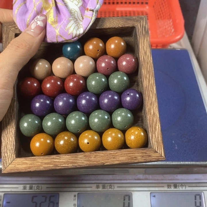 泥塑1.8合香珠多宝瑕疵珠香包约90克