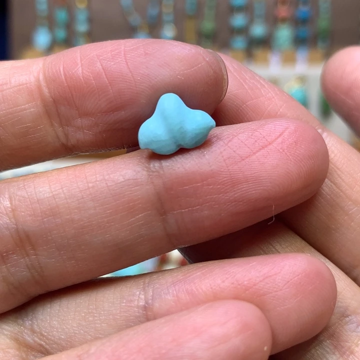 绿松石未镶嵌鱼尾