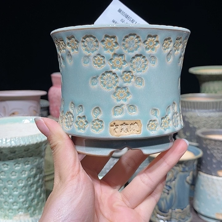 七里烧花盆2-22-354口径8