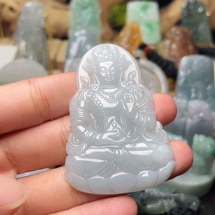 翡翠未镶嵌颈饰天然缅甸翡翠A货