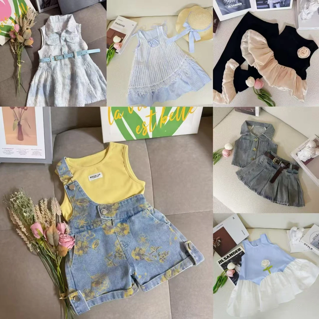 [1231-1238]女童夏装时尚洋气套装2025新款中小童小女孩套装裙子1