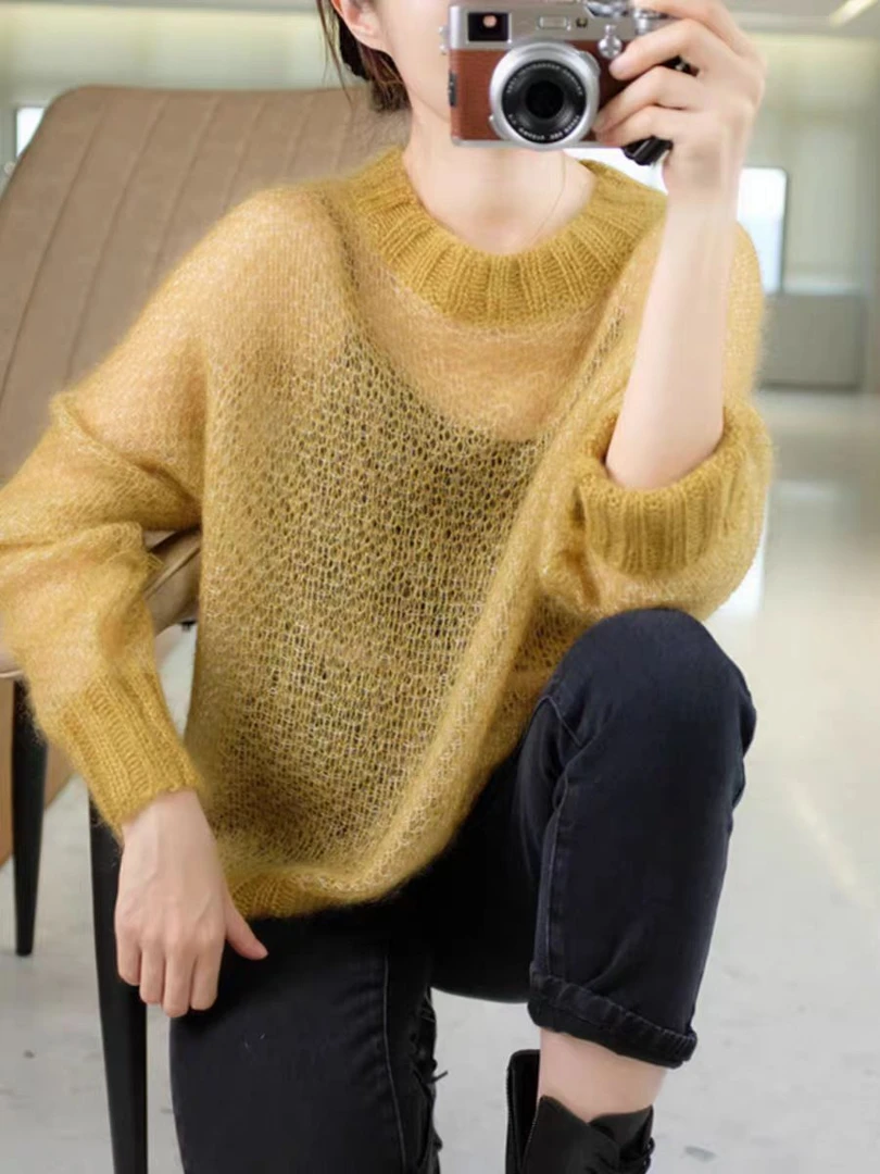 小周毛线手编针织手工编织织毛衣衣服粗毛毛衫绒毛毛线