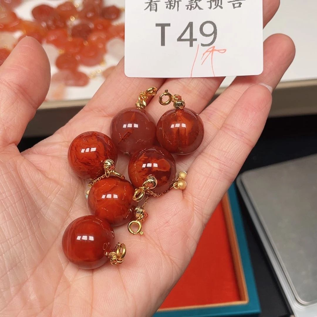 南红玛瑙珠宝半成品未镶嵌T49多样性发一