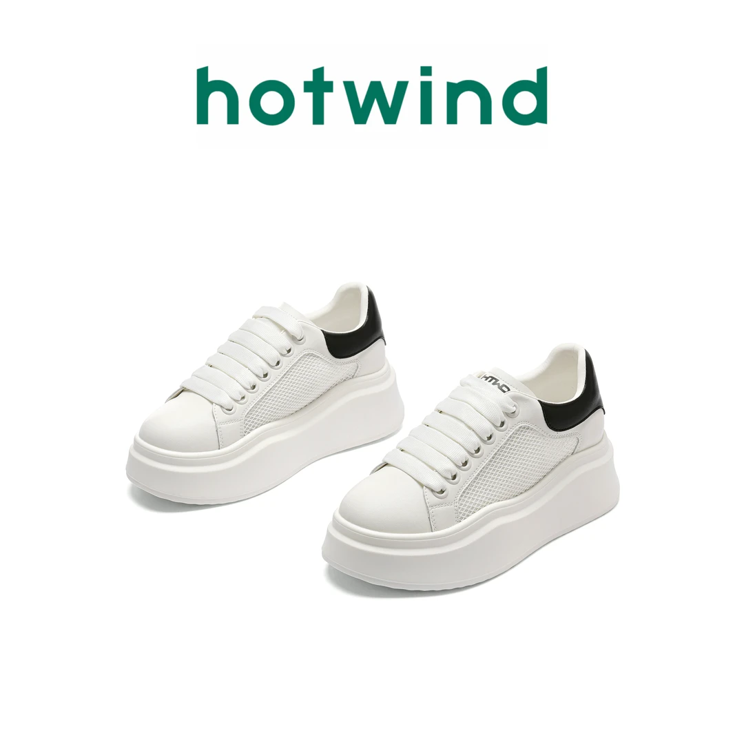 Hotwind/热风时尚厚底系带运动百搭休闲鞋时尚潮流女款老爹鞋