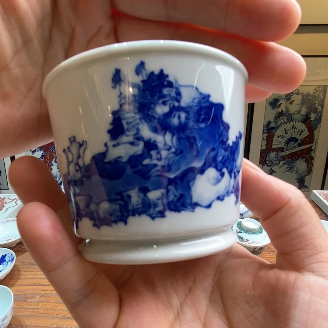 瓷片微瑕李军文杯宝贝宝贝
