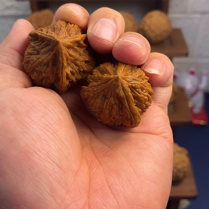 吊坠文玩核桃野生三愣