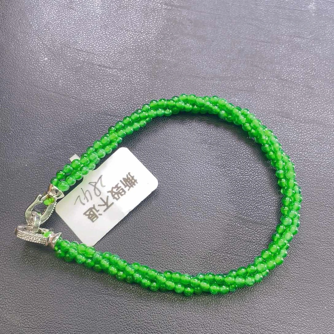 翡翠未镶嵌颈饰天然A货翡翠卡