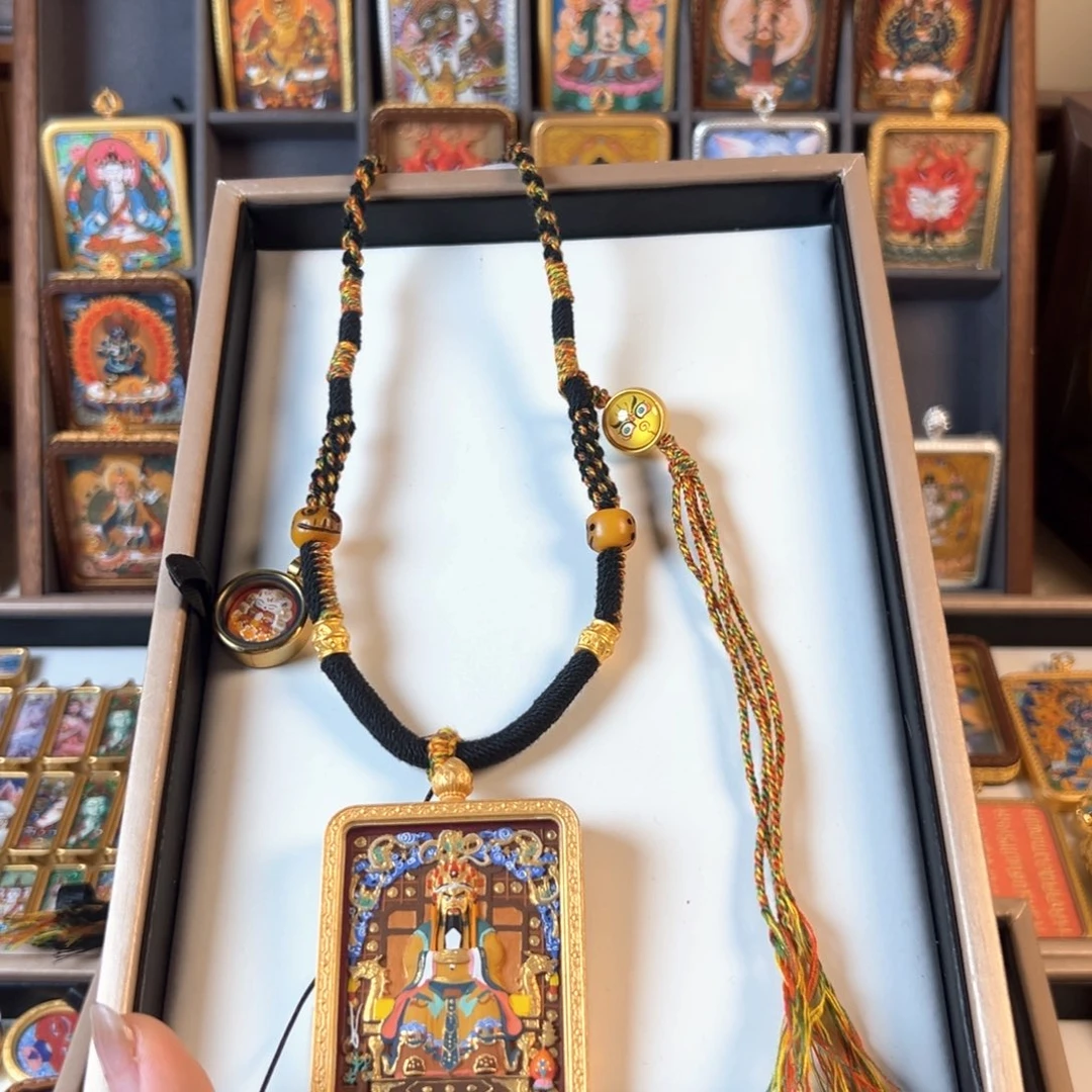 吊坠良*装裱画立体擦擦五爷➕九尾