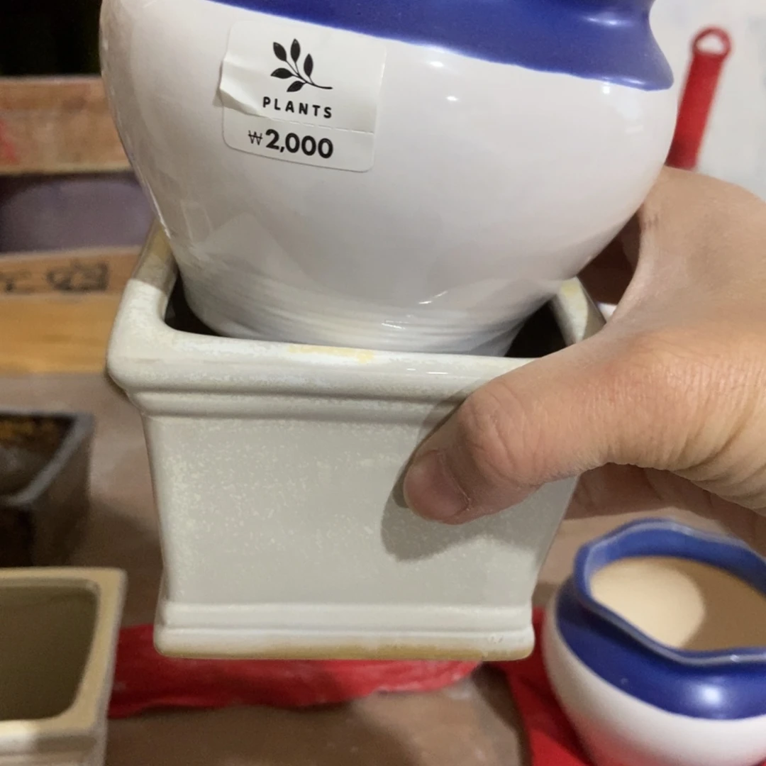 红陶高温陶瓷花盆