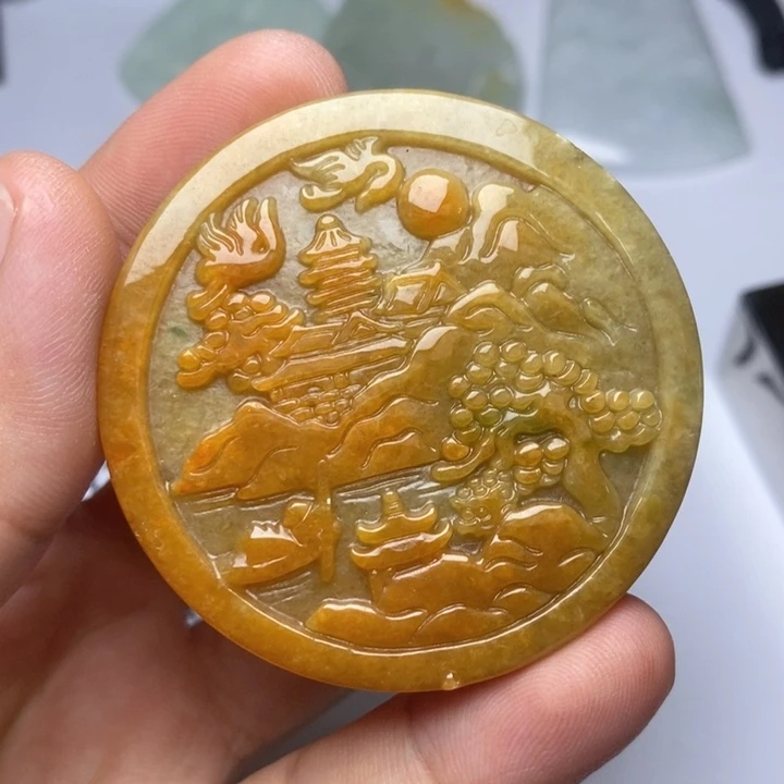 颈饰未镶嵌翡翠翡翠