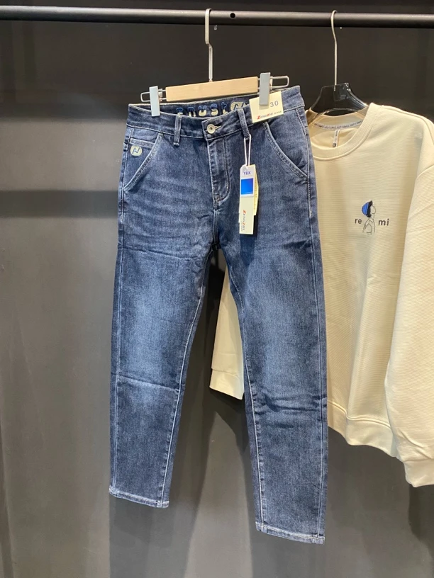 【断码特清】四季款高品质男士牛仔裤修身百搭时尚水洗直筒弹力