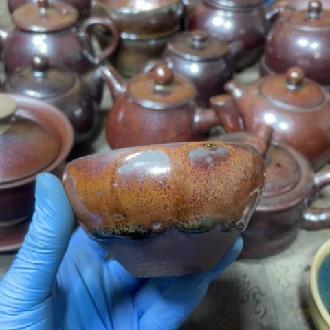 茶盏?****付建阳建盏微瑕钵钵