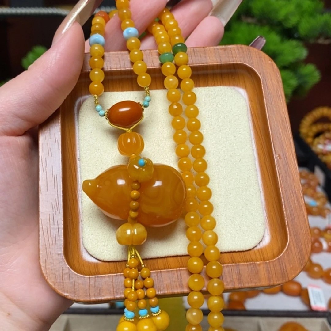 【闪购商品】蜜蜡颈饰未镶嵌项链