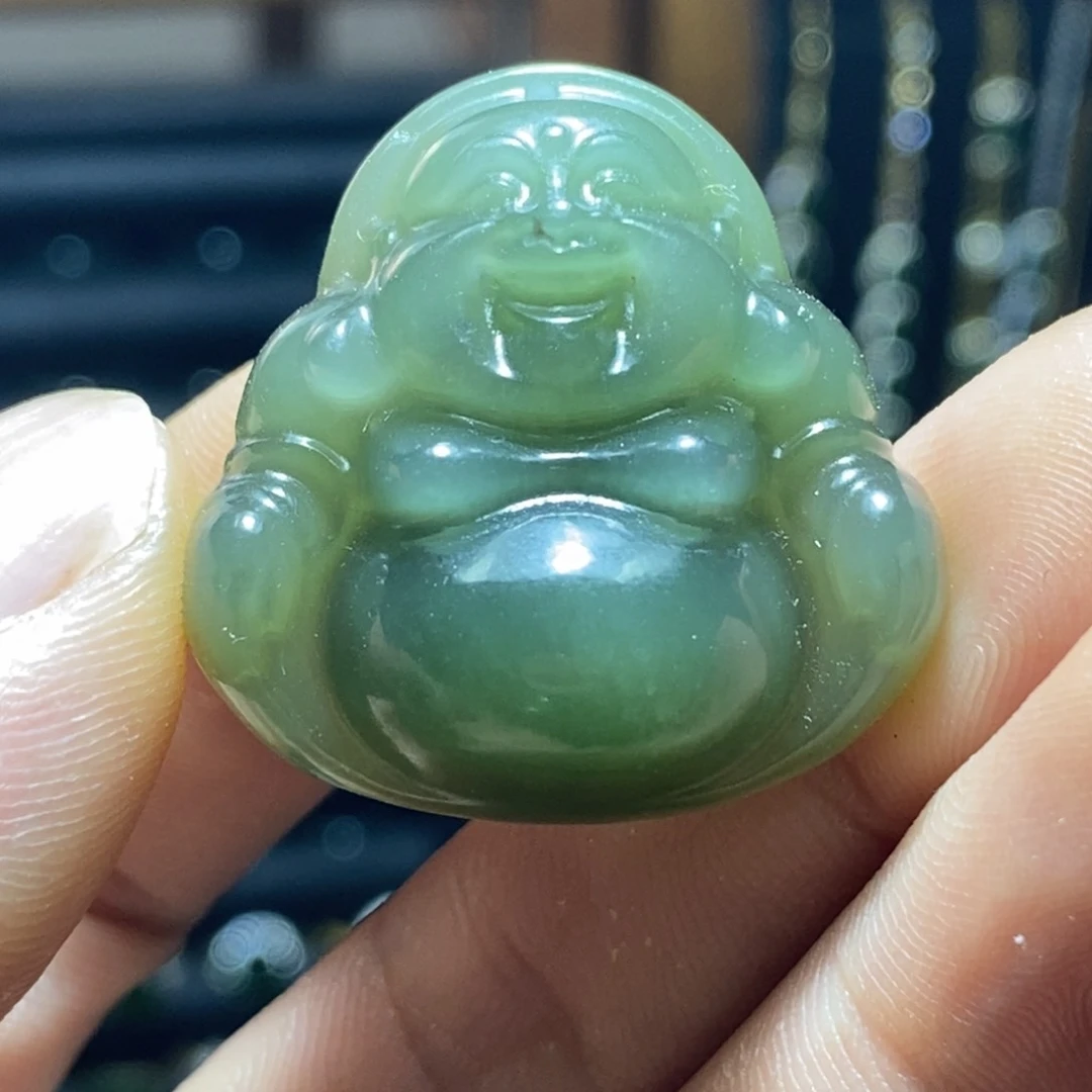 和田玉未镶嵌吊坠(不含链)特价3×3大佛和田玉不带绳
