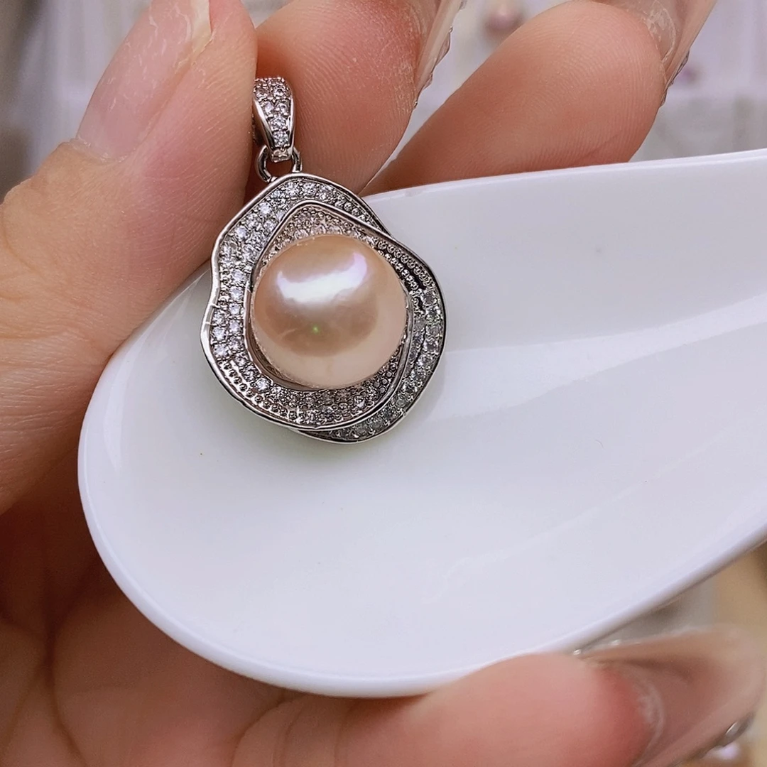 淡水珍珠未镶嵌吊坠(赠链)