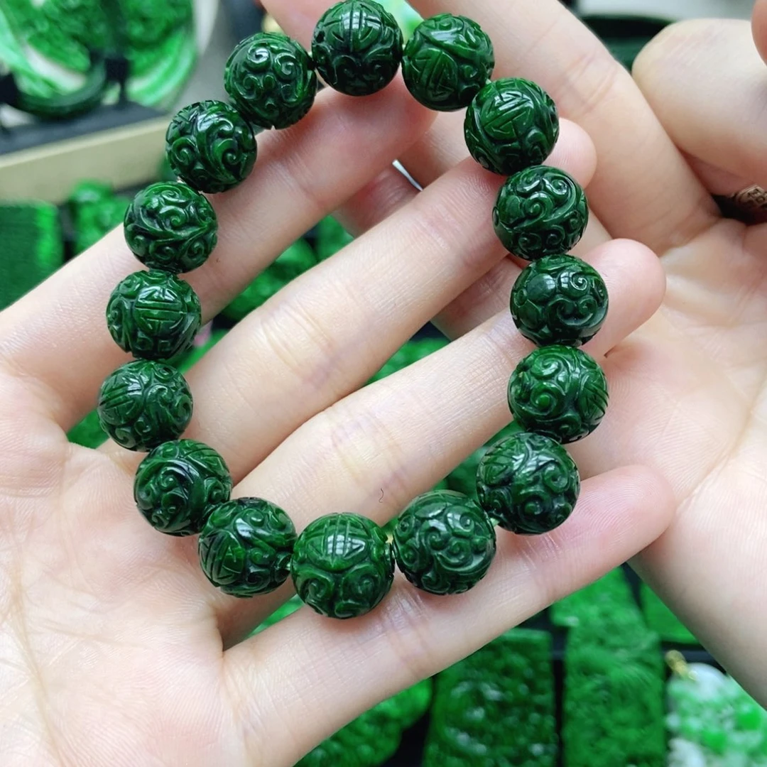 翡翠未镶嵌颈饰手串