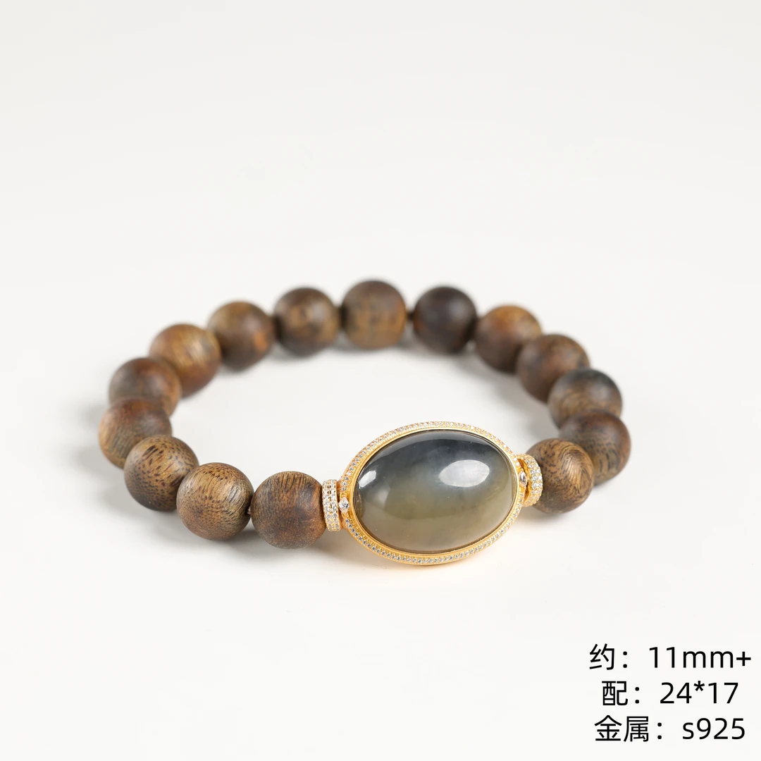 沉香本真 | "青棠"严选设计精品棋楠沉香11mm+手串