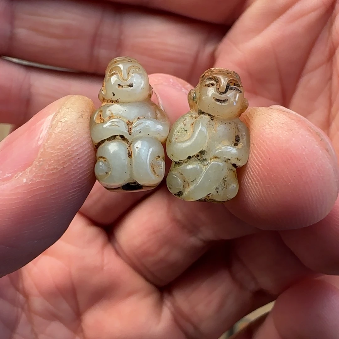 和田玉（糖玉）颈饰未镶嵌