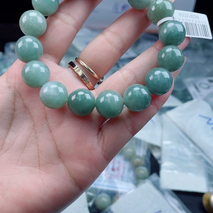 未镶嵌定制翡翠珠串