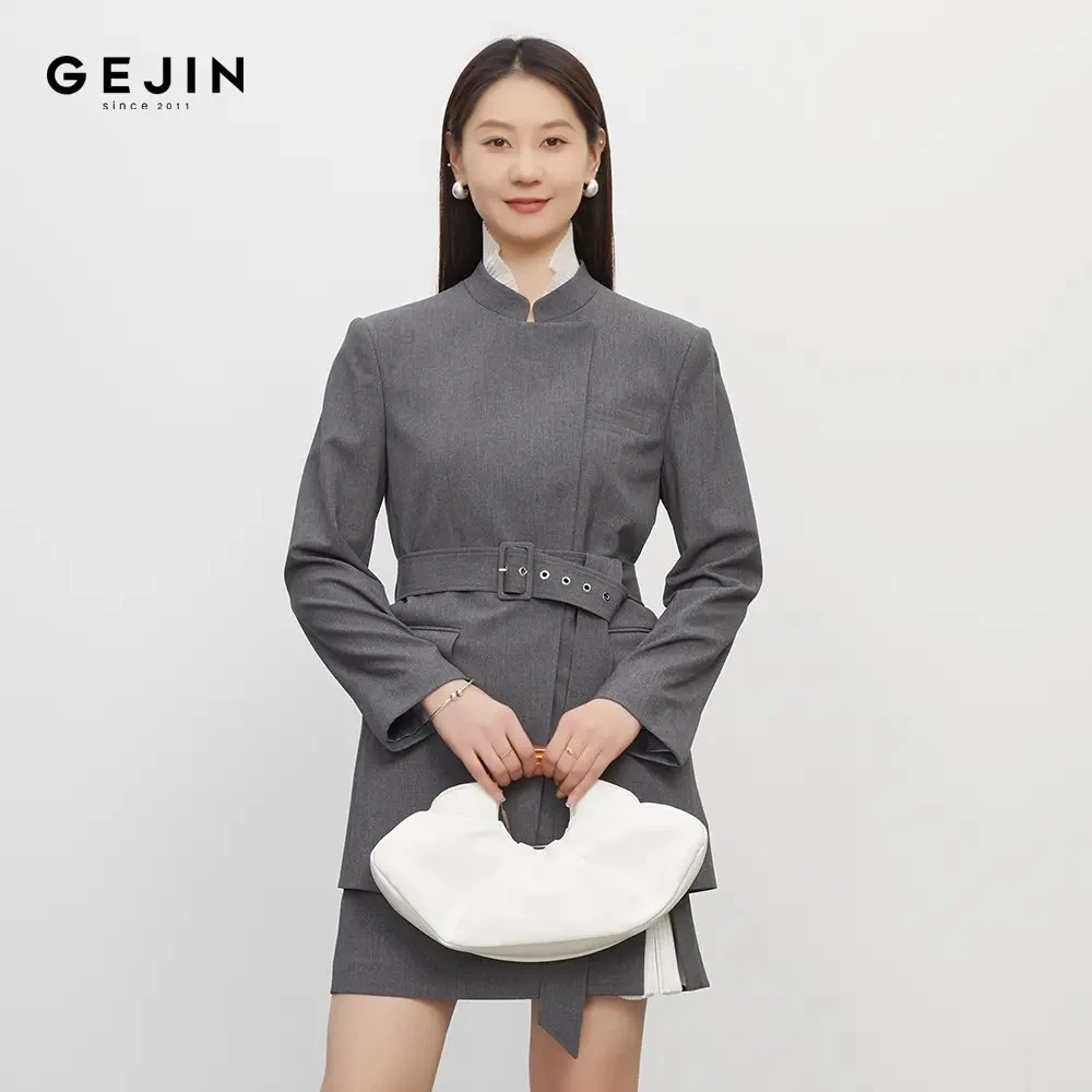 GEJIN/歌锦秋季新款时尚修身新中式休闲风包臀高腰93325903552
