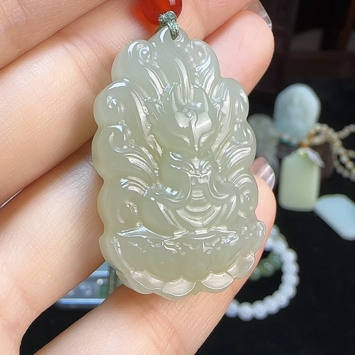 颈饰未镶嵌和田玉定制发货