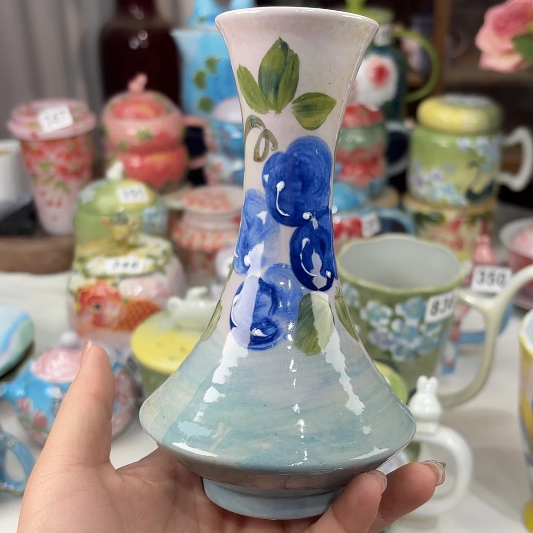 景德镇手绘高温釉下彩陶瓷茶具