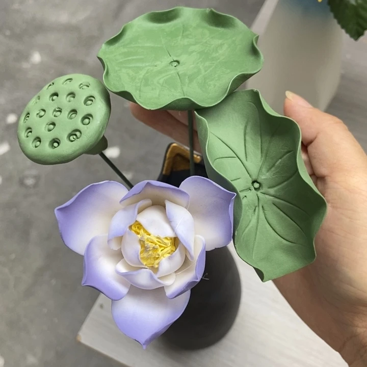 陶瓷手工制作陶瓷花