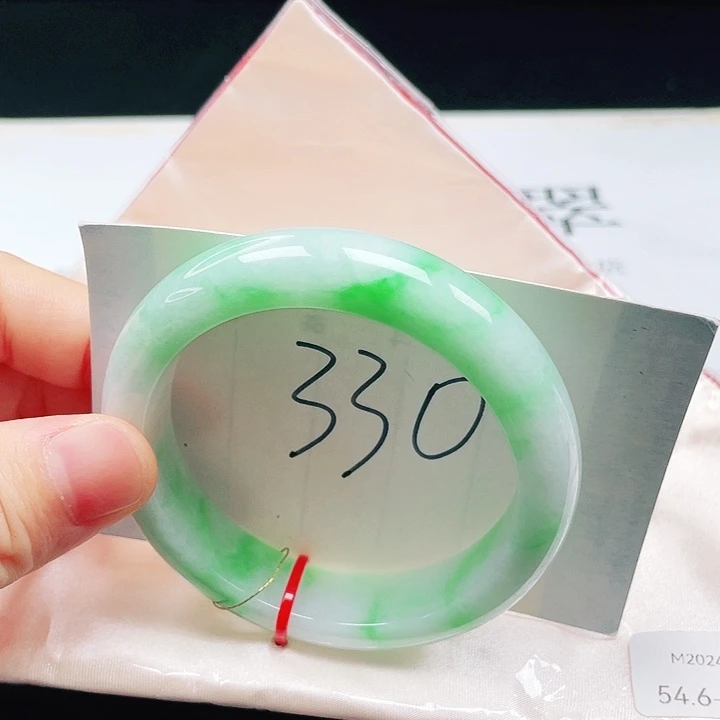 翡翠未镶嵌手镯54➕圈口