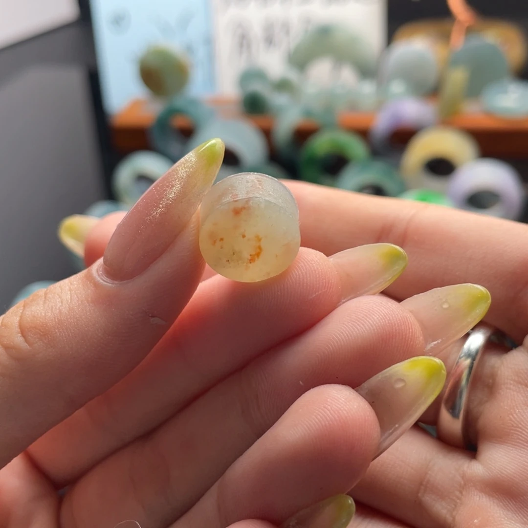 定制翡翠未镶嵌戒心