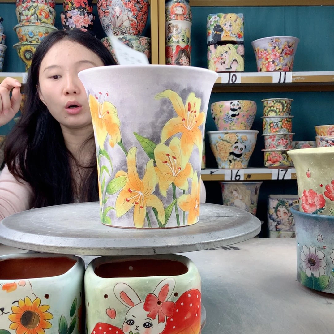 罐景德镇手工瑕疵296