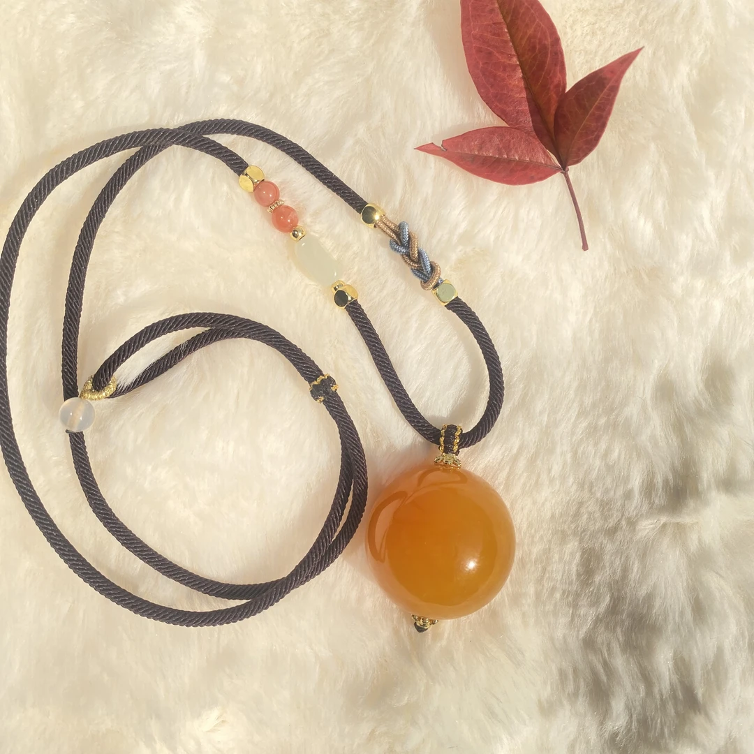 DY3002波斯新蜜  圆珠锁骨链项链