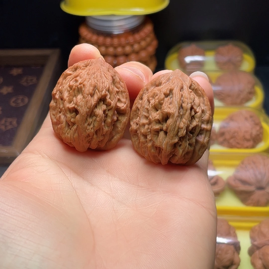 吊坠文玩核桃35尺麦穗虎头