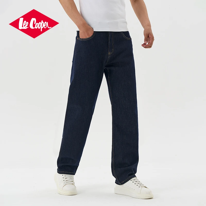 LEE COOPER户外旗舰店男士直筒牛仔裤2025新款潮流百搭牛仔裤男款