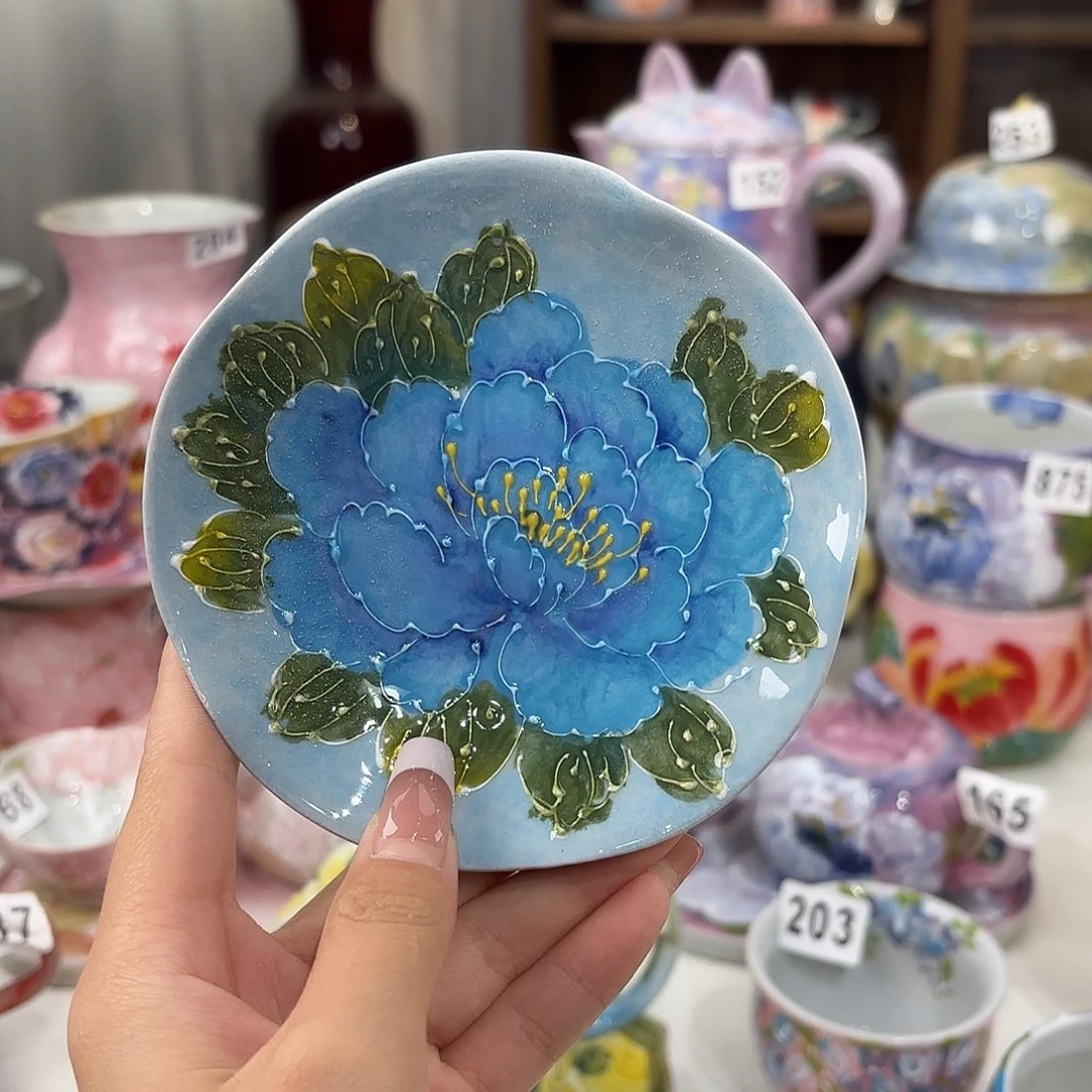 景德镇手绘高温釉下彩陶瓷茶具