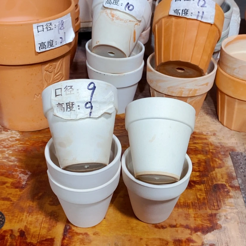 【闪购商品】9×9白陶五个