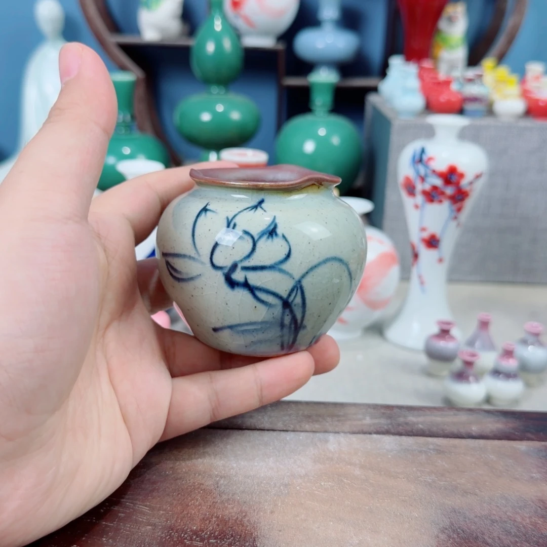 陶瓷手工小花器摆件