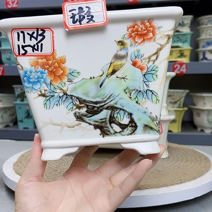 紫砂花瓶紫砂花盆