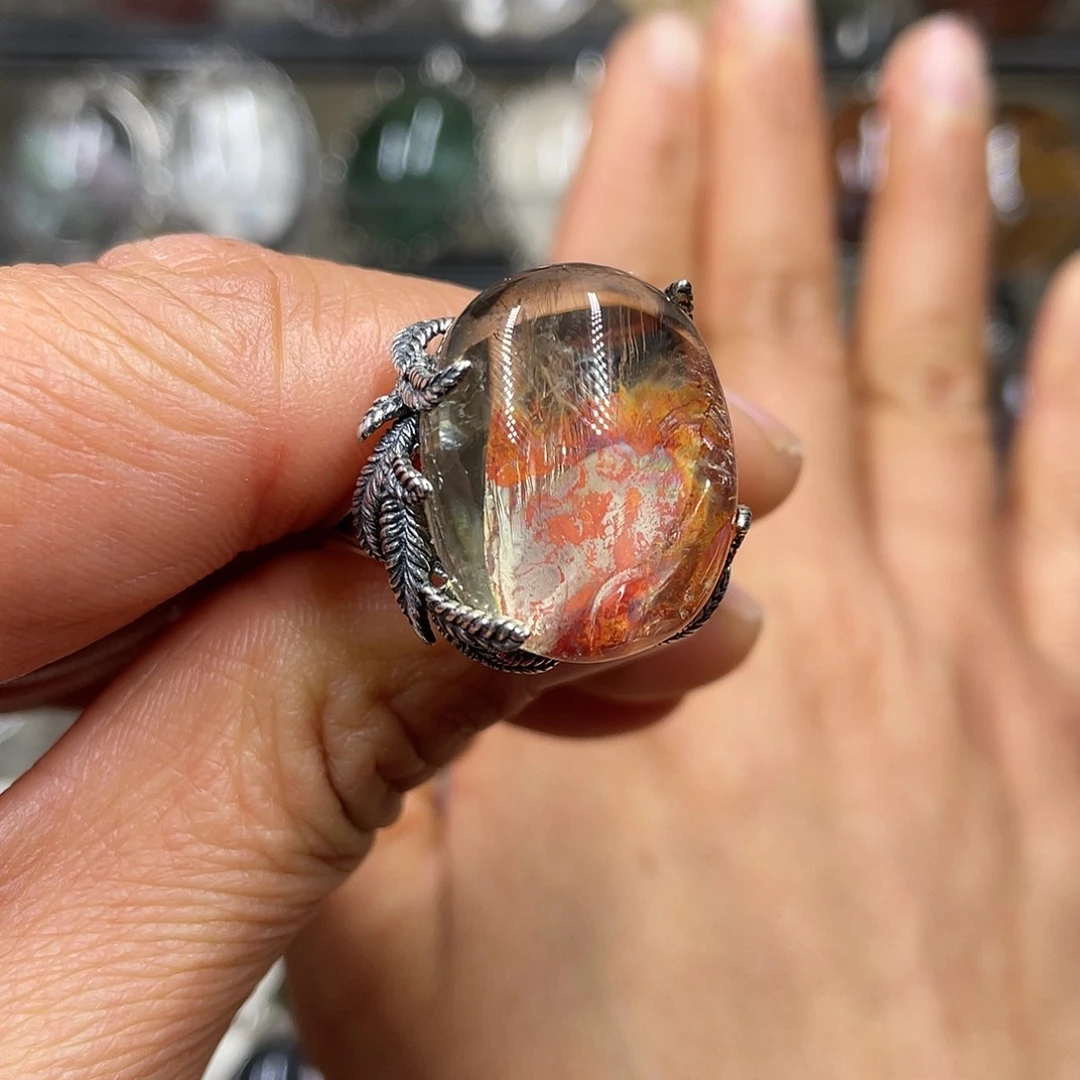 【闪购商品】水晶珠宝半成品银S925镶嵌戒指