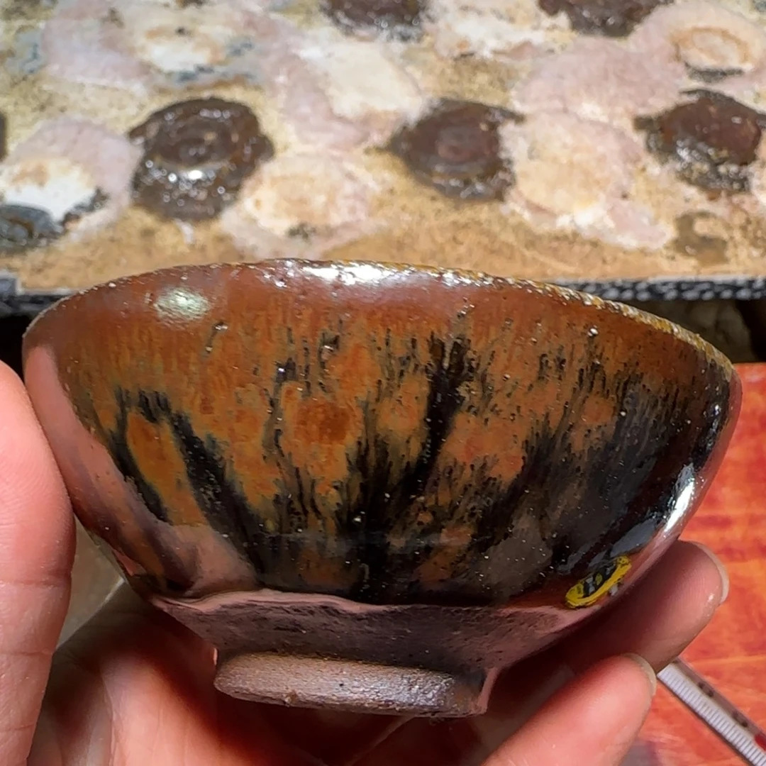 柴烧建盏茶盏茶杯，590