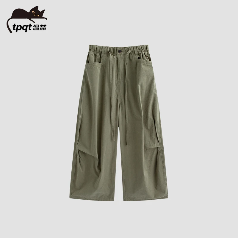 TpqT/温喆 东大门“伞兵休闲裤”哈伦老爹裤宽松显瘦百搭女士气球裤