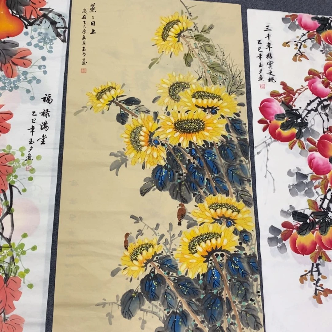 国画尺寸140✖️70四尺精品纯手绘画