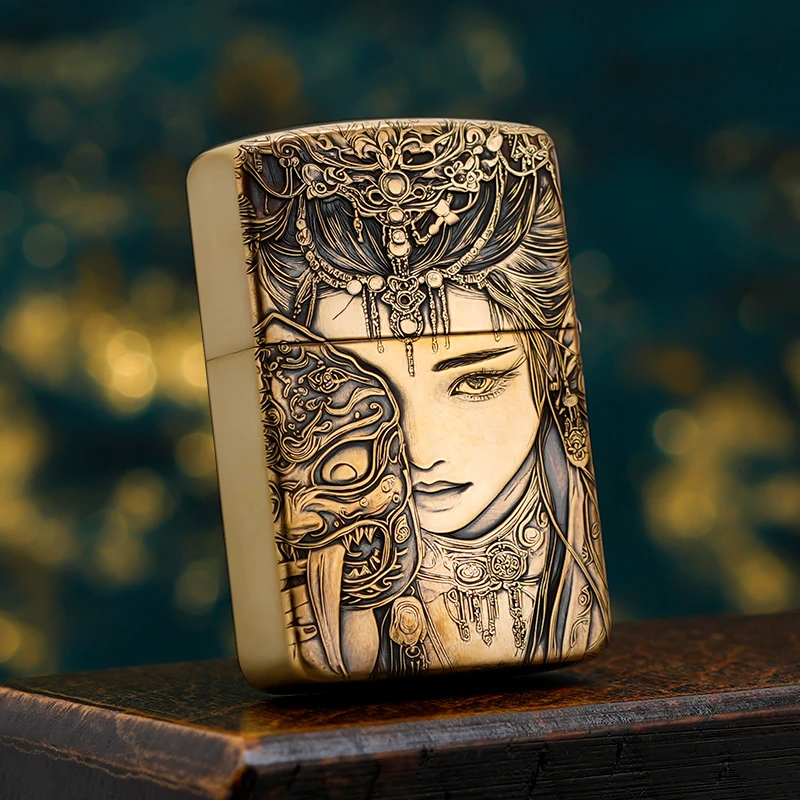 ZORROZ910S浮雕扎基拉姆煤油防风打火机男女生创意个性生日礼物