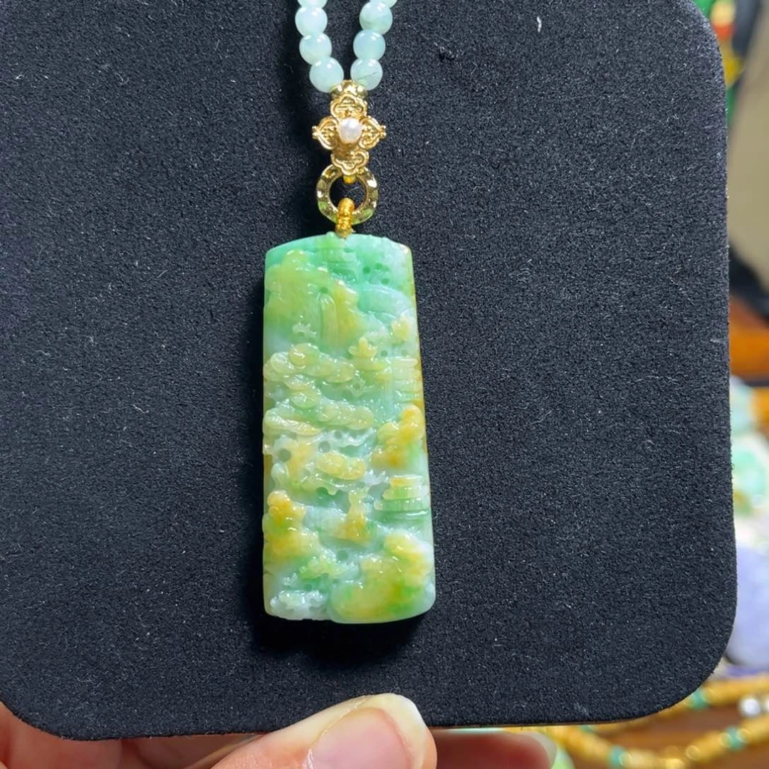 翡翠未镶嵌颈饰天然翡翠