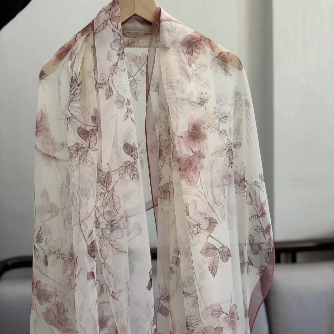 【A60-85 清风】180*130丝巾新中式女士夏季双面黄色气质