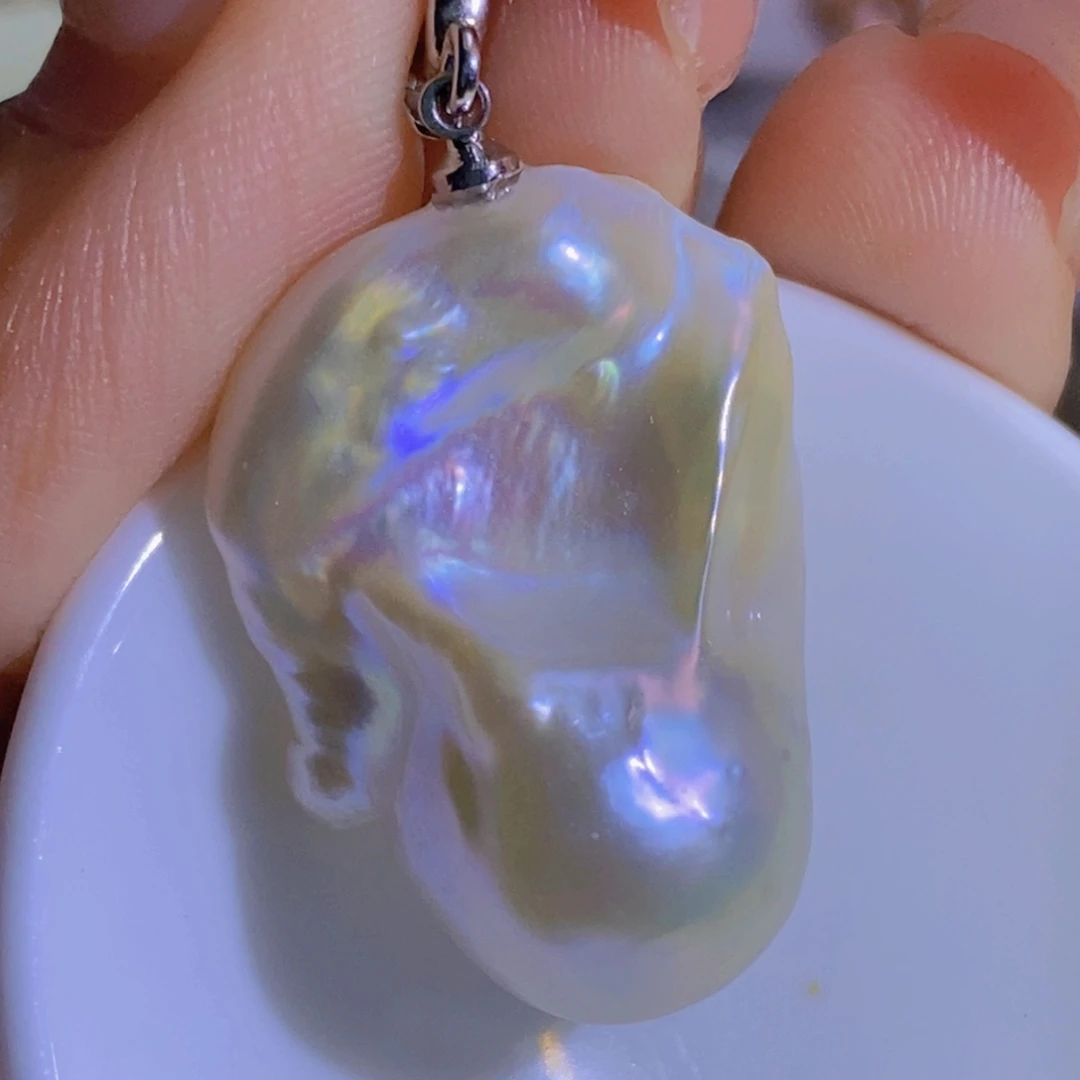 天然淡水珍珠（微瑕）银S925镶嵌淡水珍珠