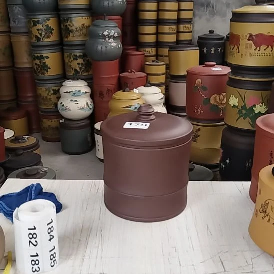 紫砂茶杯两斤装老紫泥179