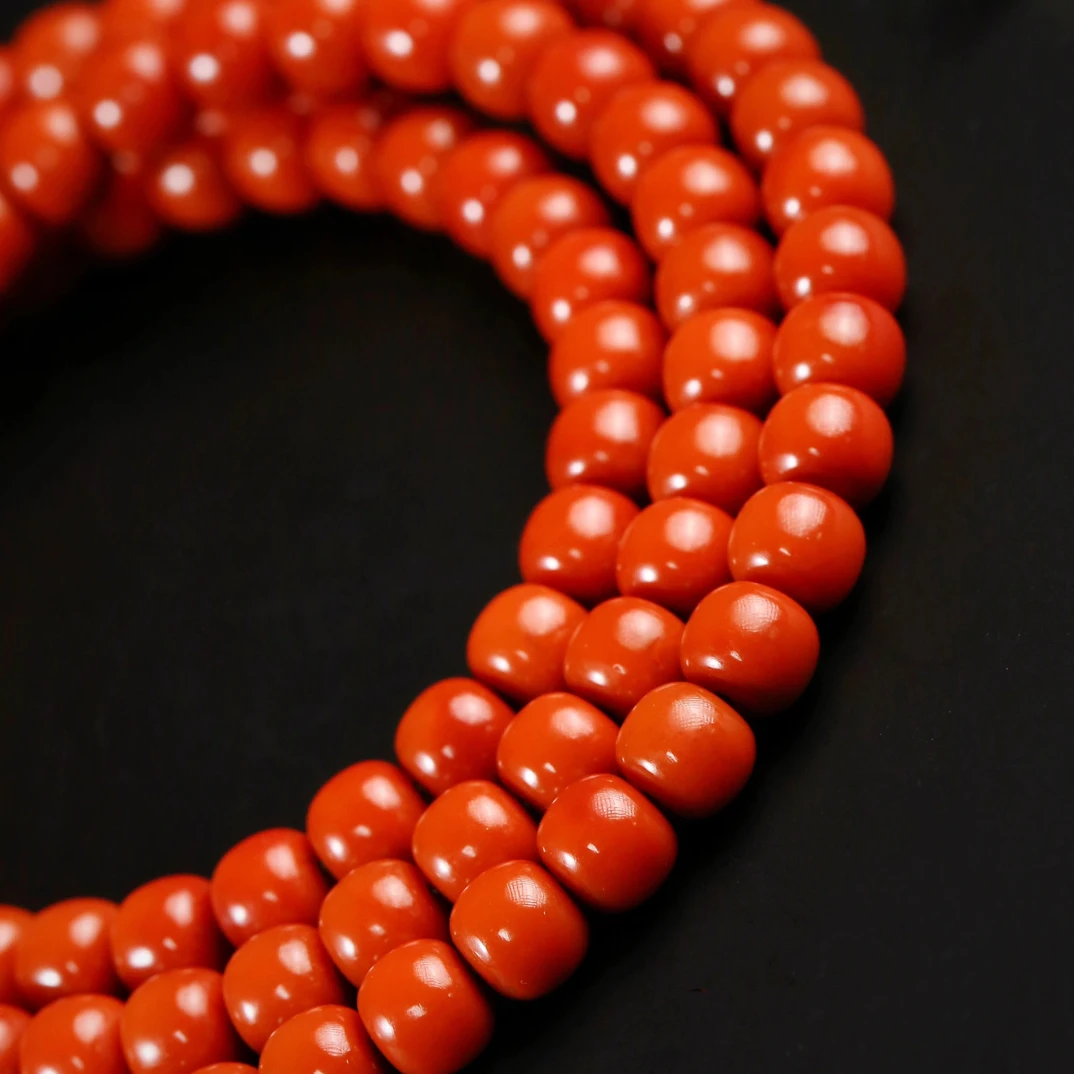 （直播专享链接）勿乱拍！天然南红瓦西柿子红老型珠保山满色满肉