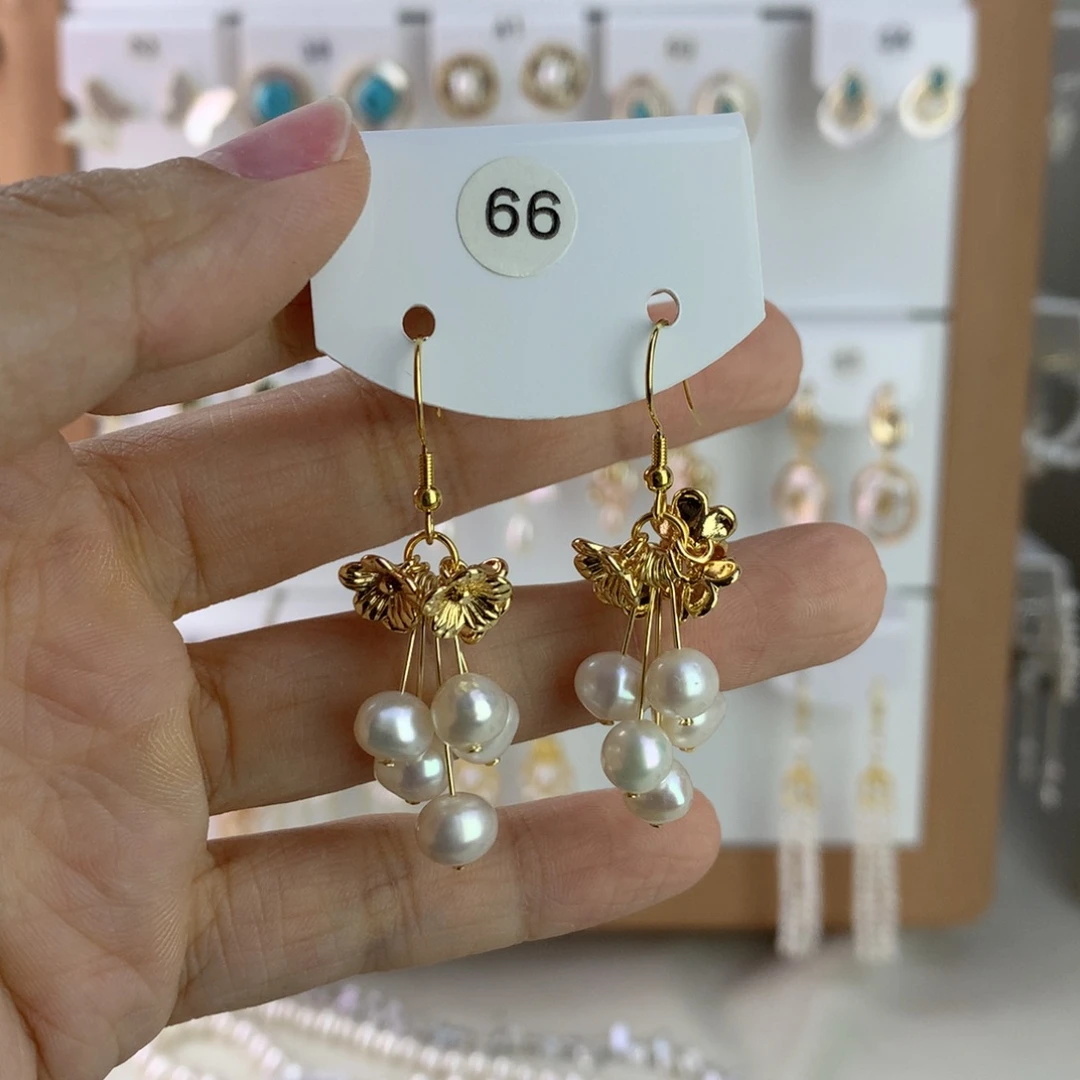 未镶嵌耳饰淡水珍珠